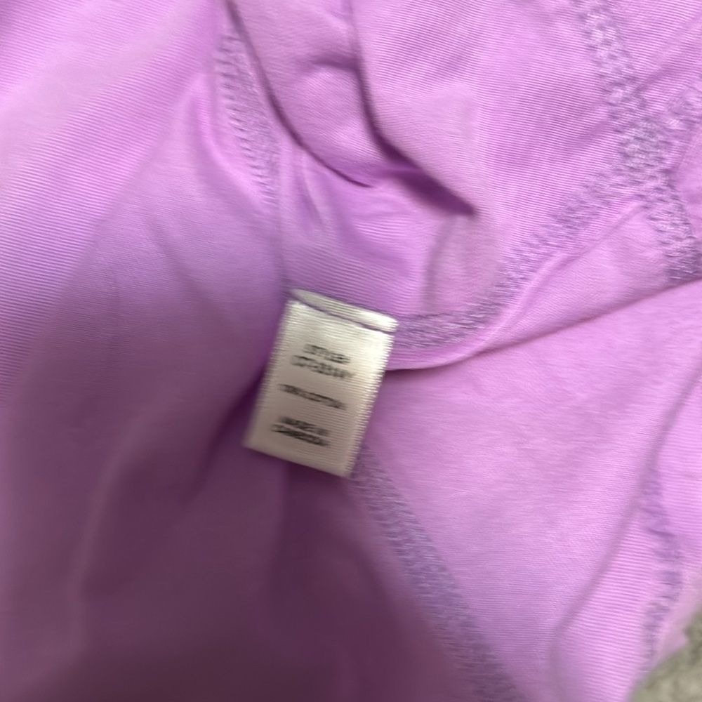 Zenana Top Dark Lavender 1/4 Button down Short Sleeves NWOT - Picture 9 of 10